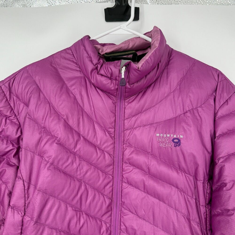 Mountain Hardwear Nitrous Micro Ratio Goose Down Jacket Purple Puffer Ski Sz XL - Picture 2 of 11